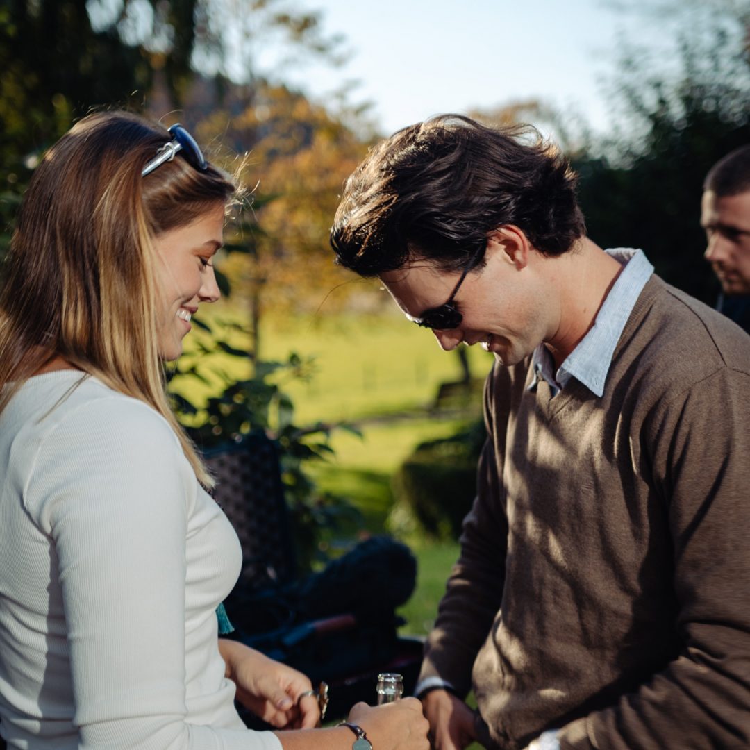 Behind the Scenes of two actors for Microdrama Production outside of the black Forest Studios in Europe with Robin Wyland