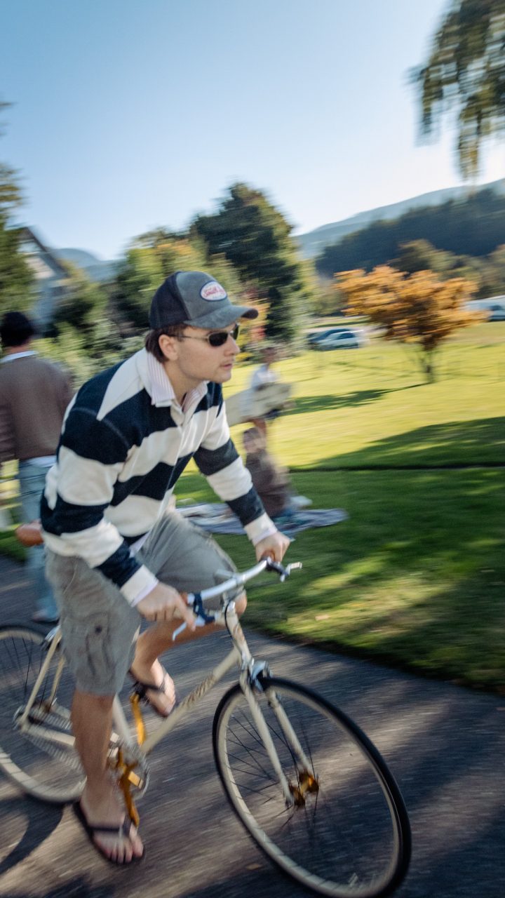 Behind the Scenes of Black Forest Royale - A Background Actor in Action on a Vertical Series Set.