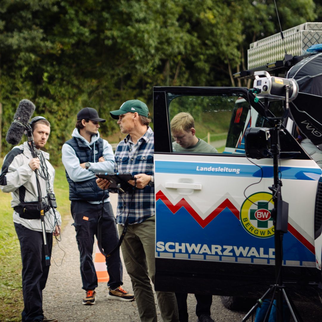 The Film production Crew of the Black Forest Studios for a Microdrama Production