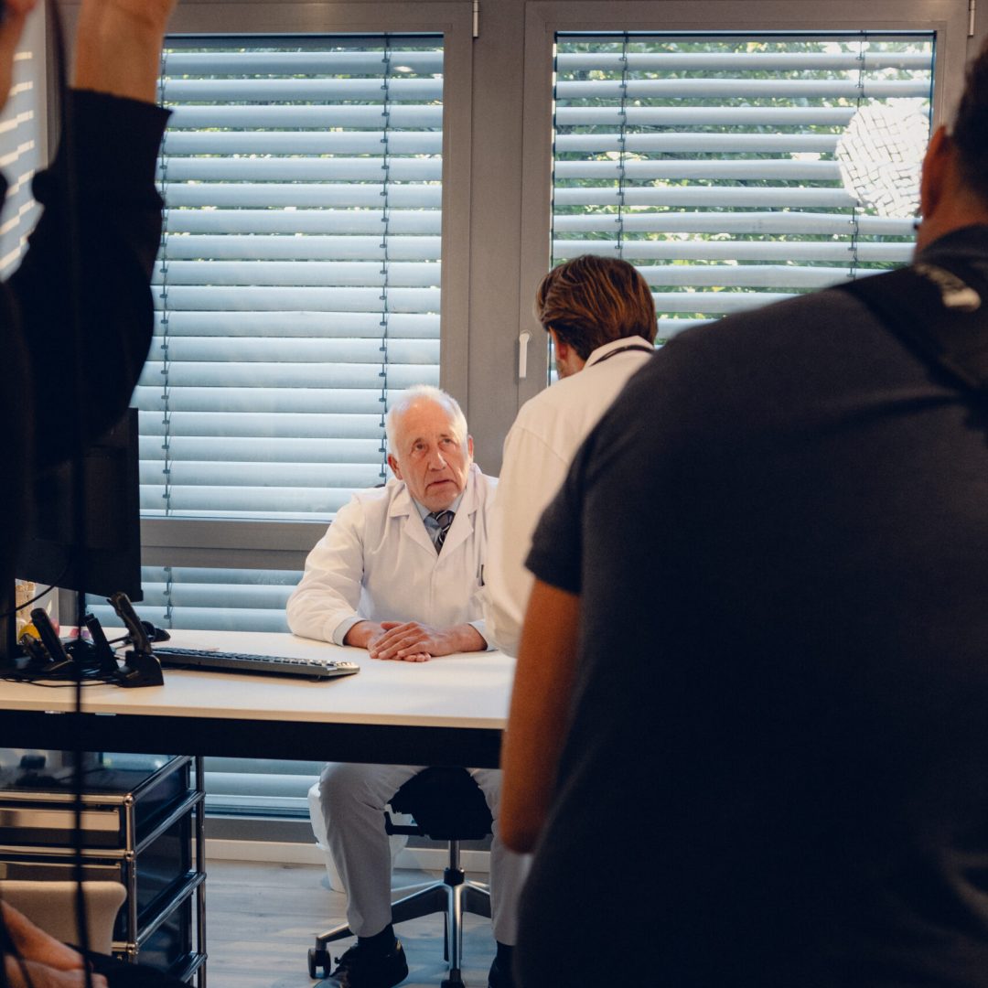 Behind the Scenes of a Medical Drama with Camera Gear infront at a Black Forest Studios Film Production in Freiburg