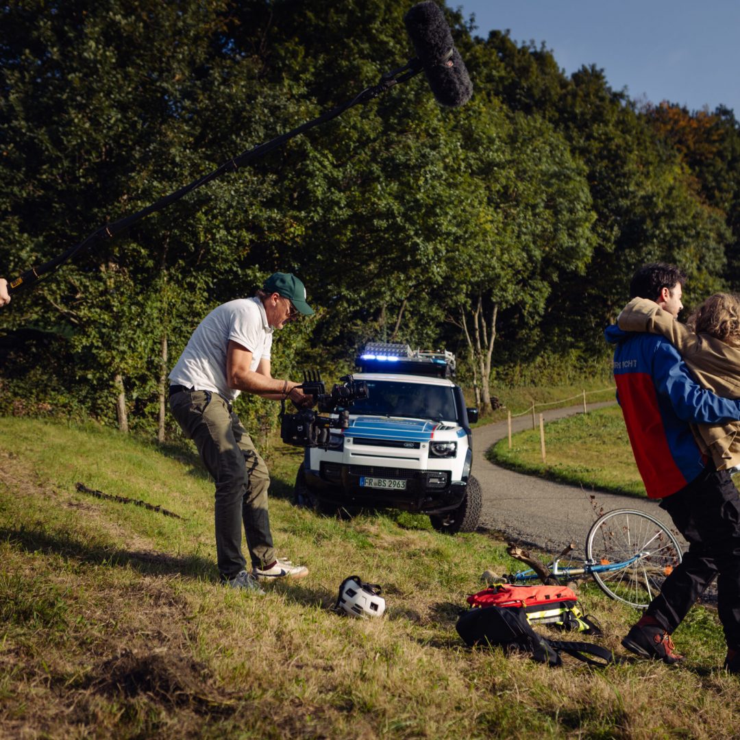 Behind the Scenes of the DP and his two actors for Microdrama Production outside of the black Forest Studios in Europe