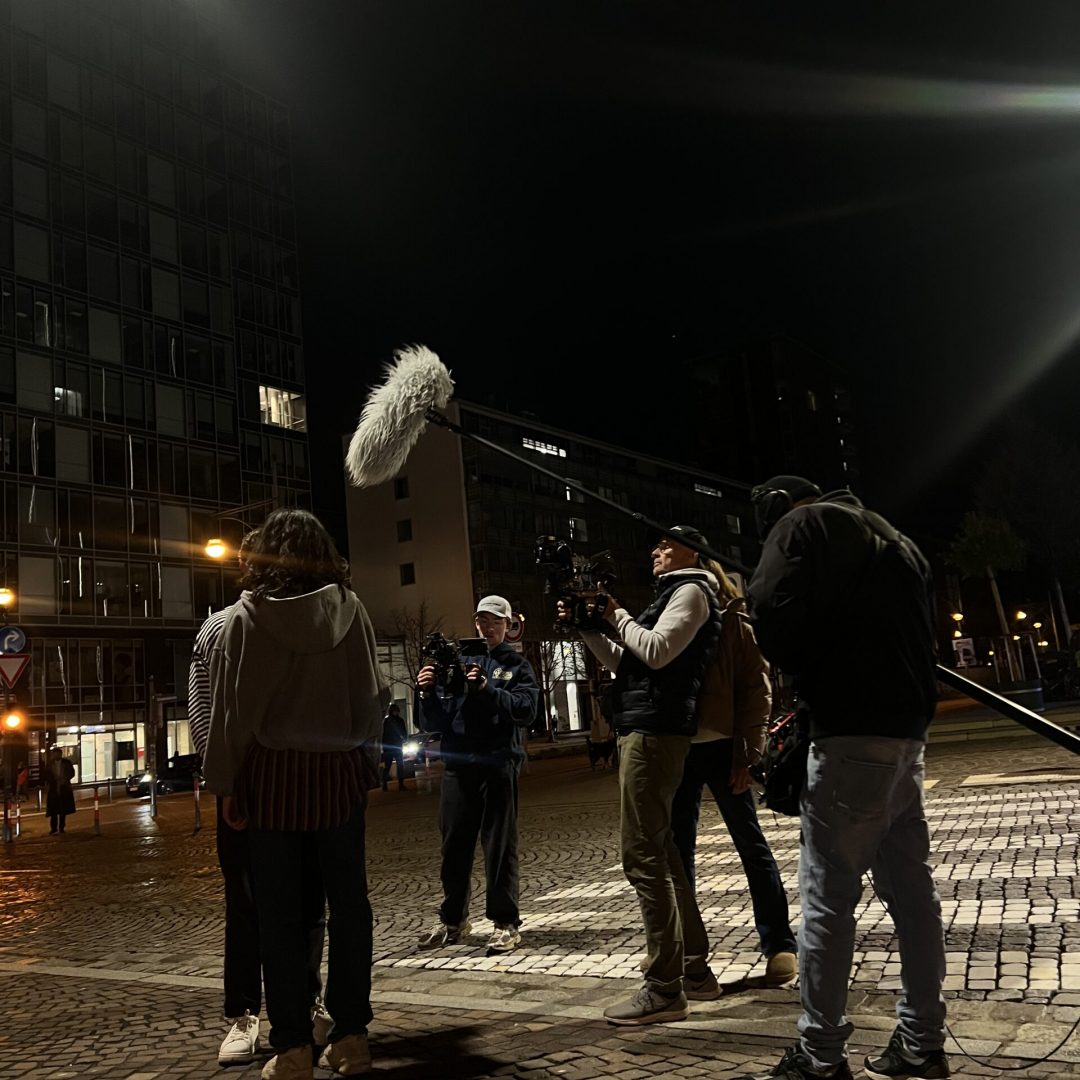 Behind the Scenes of two actors for Microdrama Production outside of the black Forest Studios in Europe